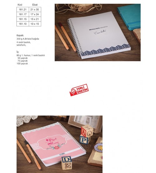 SPİRALLİ DEFTER (KARTON KAPAK)